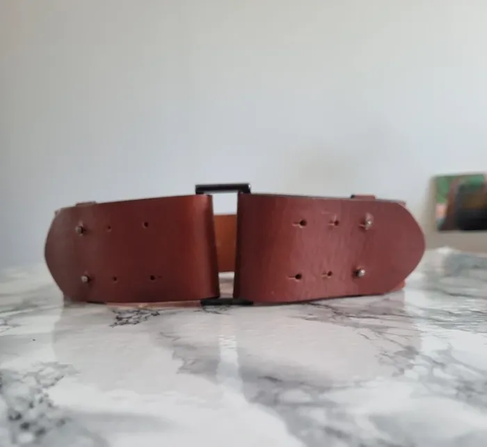 Ceinture en cuir marron neuve Caroll - photo numéro 13