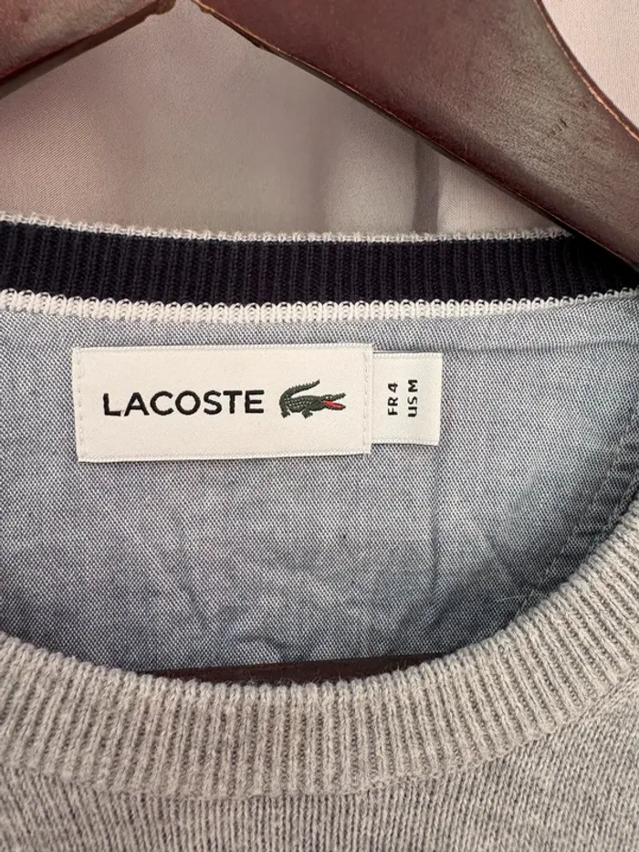 Pull col rond Lacaste FR4 M - photo numéro 3