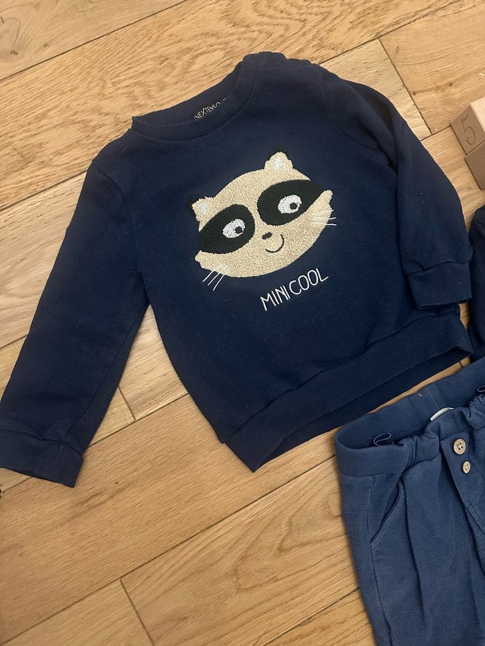 Lot sweat mini cool + tee shirt manches longues vertbaudet + pantalon - photo numéro 2