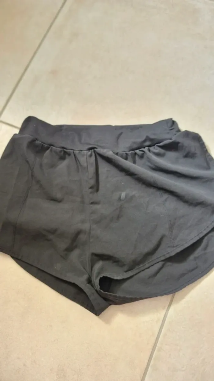 Short doublé femme noir taille 36 shein
