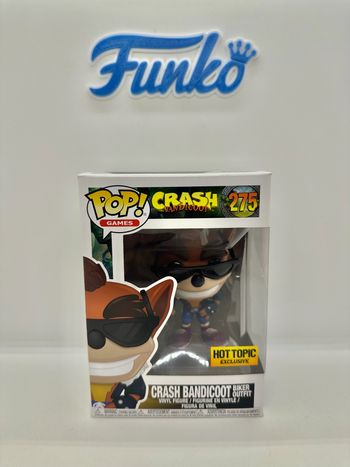 Funko Pop Games Crash Bandicoot Biker Outfik 275 Hot Topic 🇺🇸
