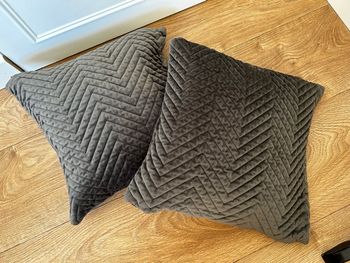 Lot de 2 housses de coussin carré 