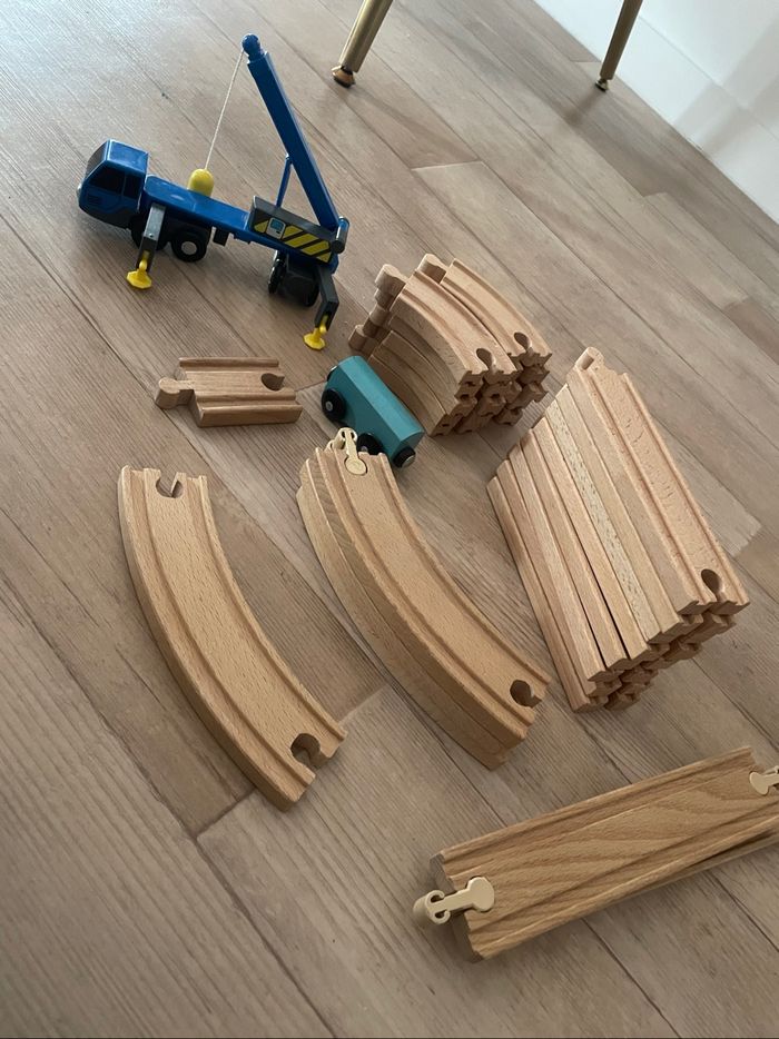 Jeux train en bois - photo numéro 2
