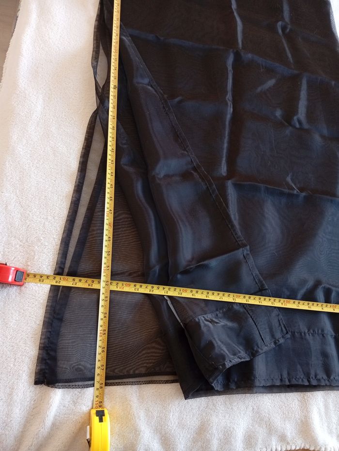 2 Rideaux Voilage noirs Ikea - photo numéro 4