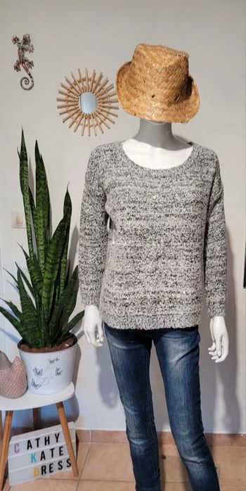 Pull à sequins fermeture dos