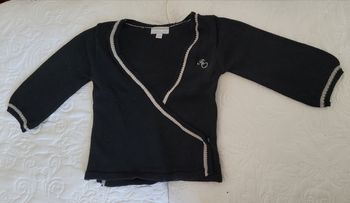 Gilet cache coeur noir et argenté  Kimbaloo