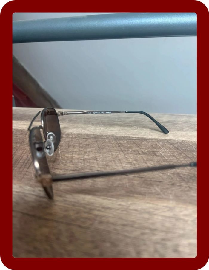 Lunette de soleil Jean Patou modèle aviateur 2000’ branche fine - photo numéro 4