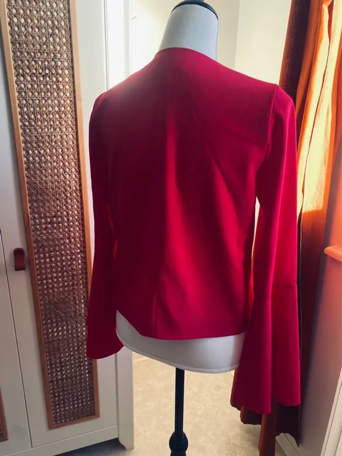 Veste rose manches évasées - photo numéro 4