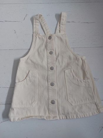 Robe en jean jaune clair Zara Taille 12-18 mois