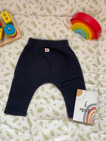 sarouel bleu marine petit bateau 6 mois