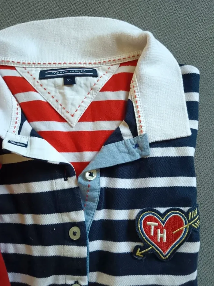 Lot de 2 polo fille xs Tommy Hilfiger - photo numéro 3