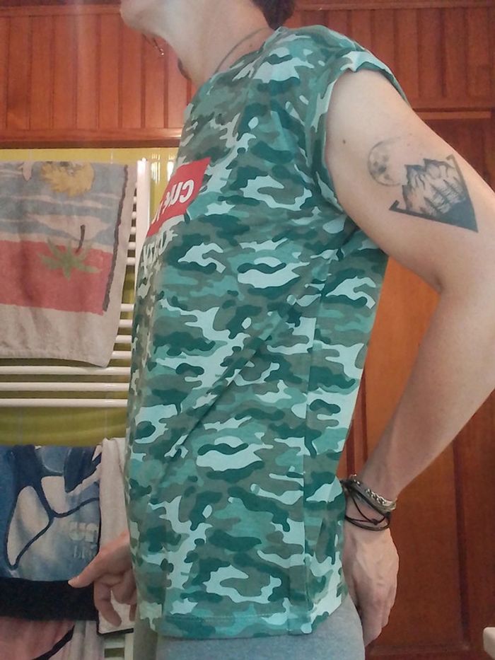 T-shirt femme camouflage vert kaki - photo numéro 5