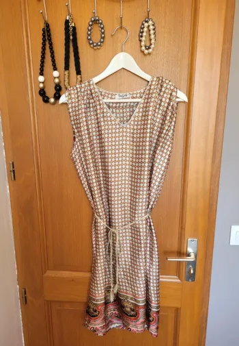 Robe fluide motifs géométriques taille L