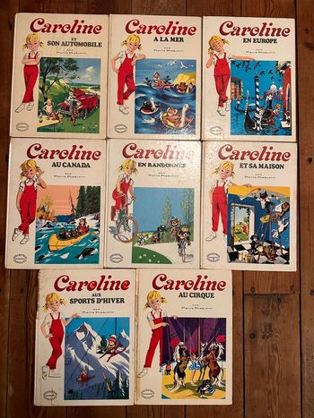 Caroline - Lot de 8 livres bd grands albums Hachette anciens Pierre Probst satisfaisants