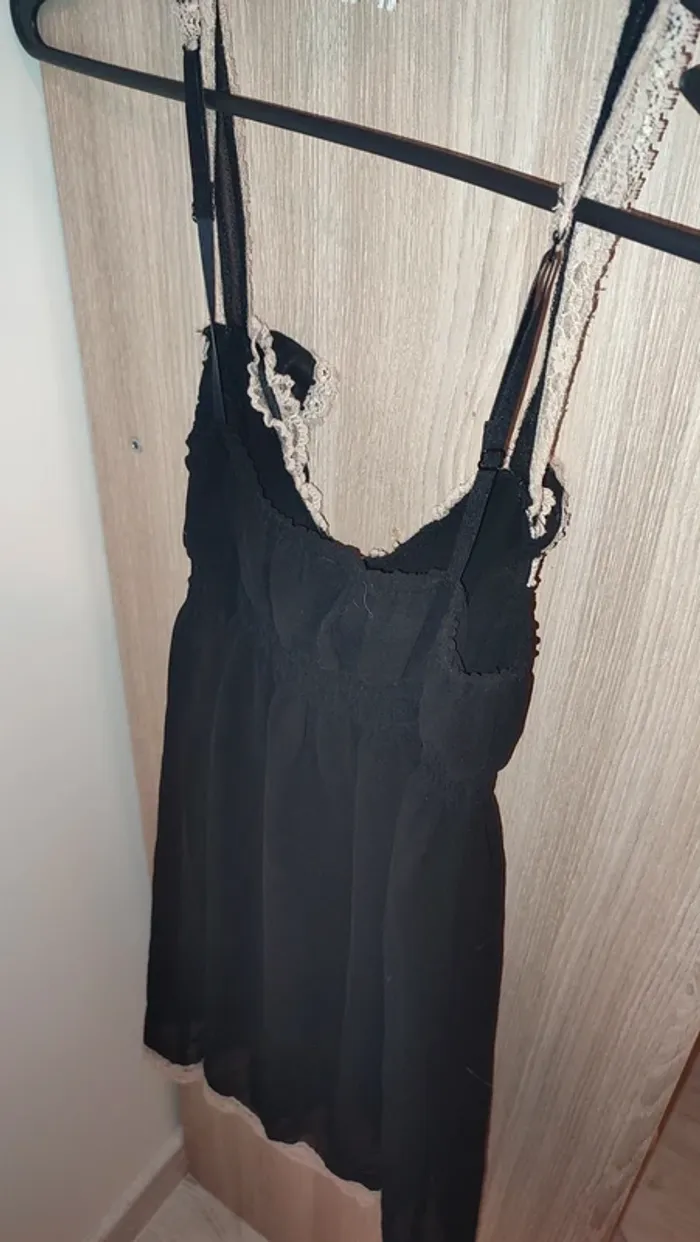 Tenue de nuit / nuisette noir - photo numéro 2