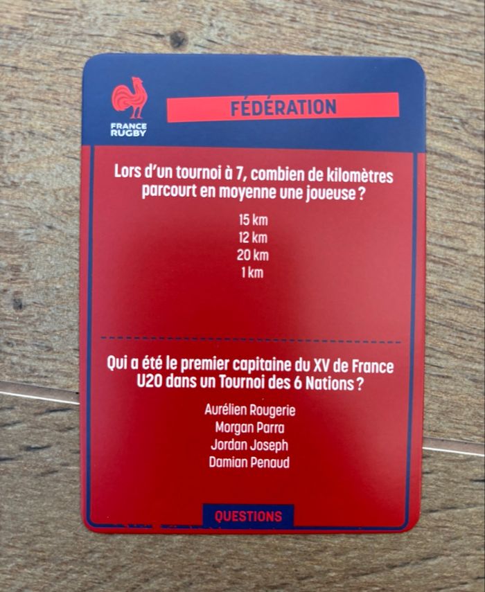 Jeu de questions réponses Rugby - photo numéro 6