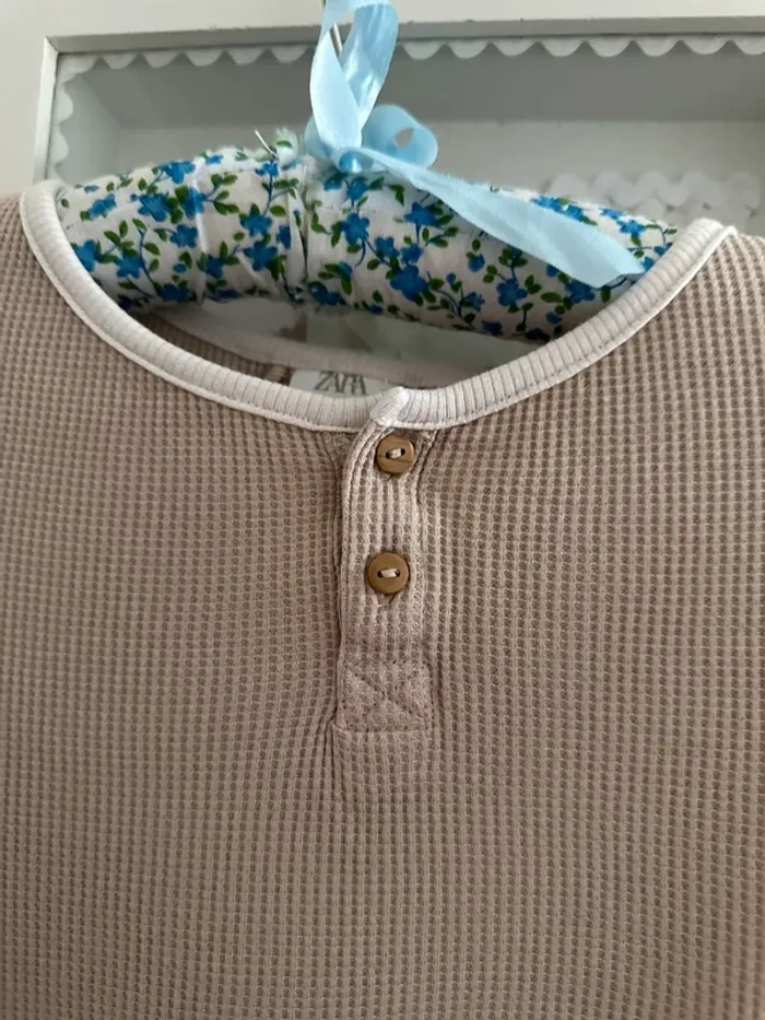 Pyjama deux pièces beige - photo numéro 5