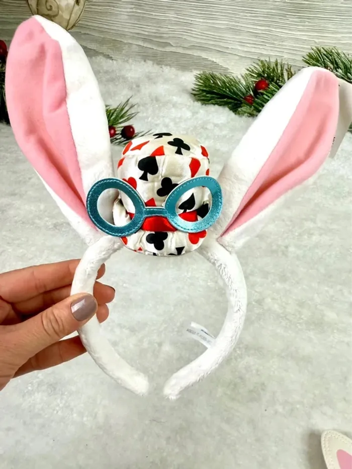 Ensemble Ears (serre-tête) et sacoche Disney Lapin Blanc Alice - Tokyo Disneyland - photo numéro 13