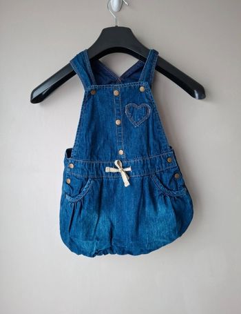 Robe en jean motif cœur kid canai 24 mois