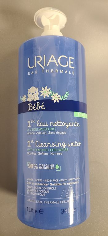Uriage bébé eau nettoyante 1 Litre