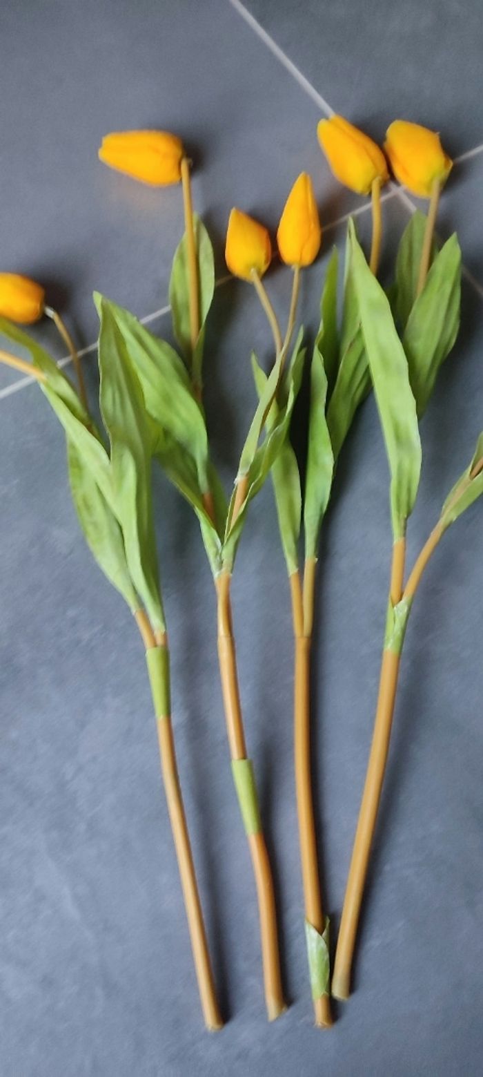 Fleurs artificielles tulipes - photo numéro 3