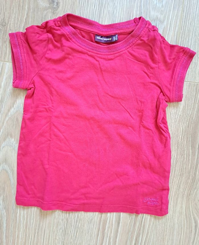 Lot de 3 tee-shirts fille 4 ans Sergent Major - photo numéro 4