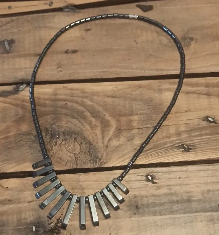 Collier artisanal en véritables pierres naturelles AGATE - photo numéro 2