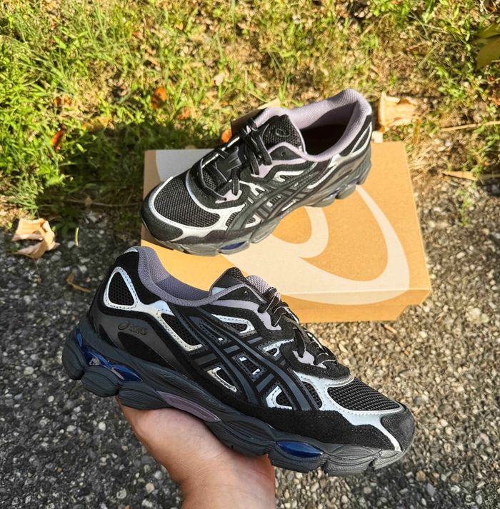 Asics Gel NYC Black Purple Graphite Grey