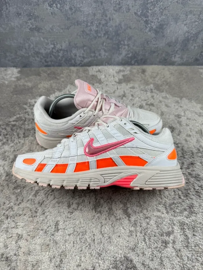 Nike P-6000 Running Digital Pink - White & Orange & Pink - photo numéro 7