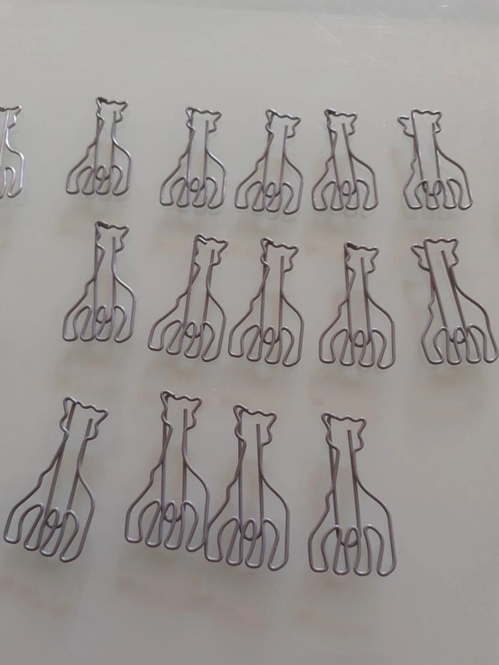 Lot de 42 attaches trombones 📎 Sophie le girafe - photo numéro 2