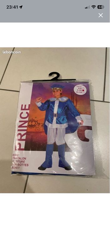 Deguisement prince