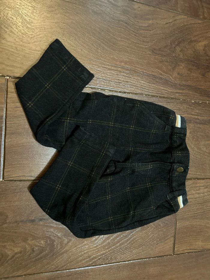pantalon chaud à carreaux gris foncé  et beige My Chicco 3 ans - photo numéro 12