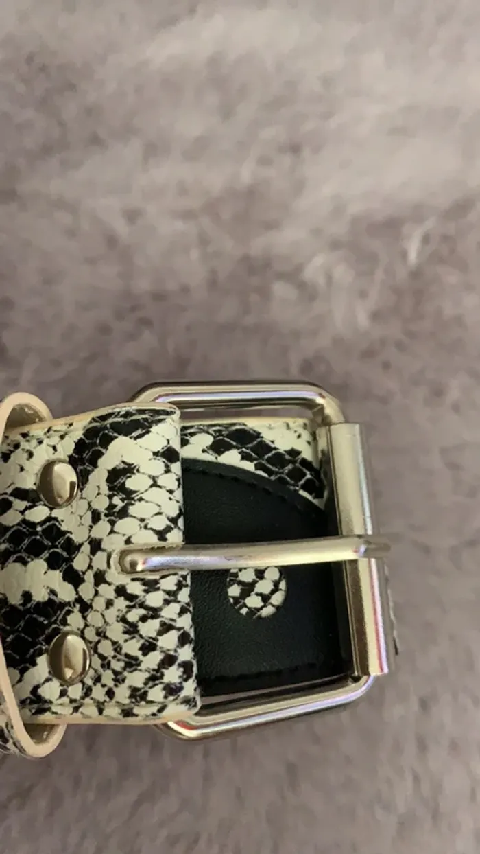 Ceinture femme motif python - photo numéro 2