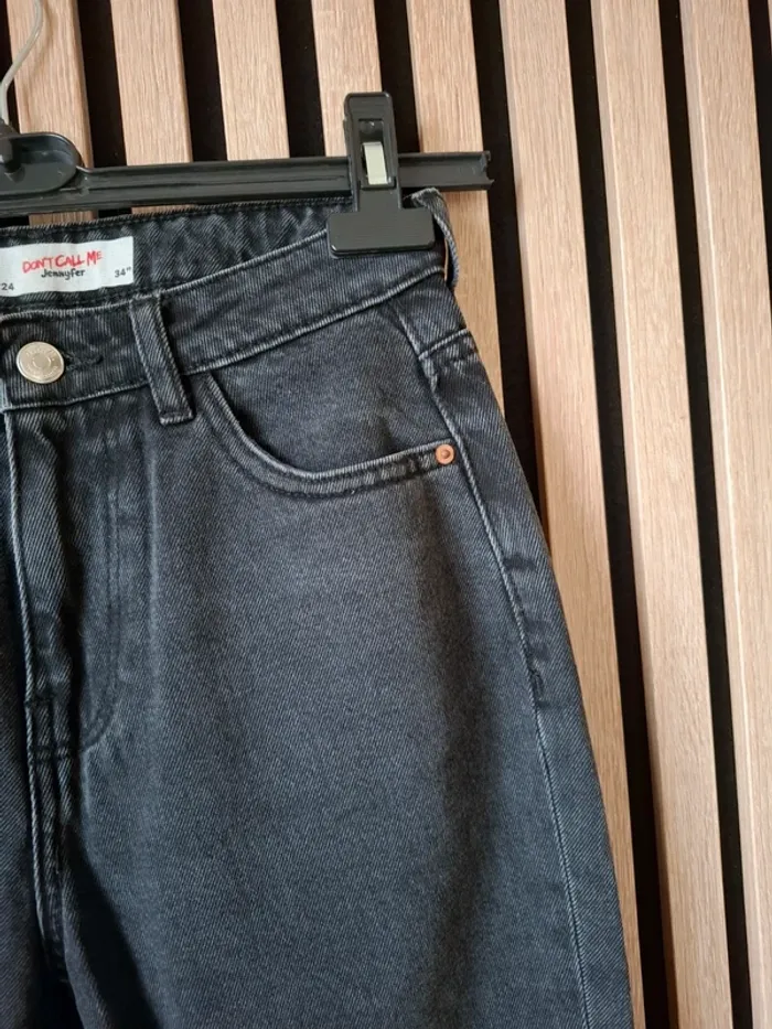 Jeans moderne boyfriends mom noir T 34 - photo numéro 2