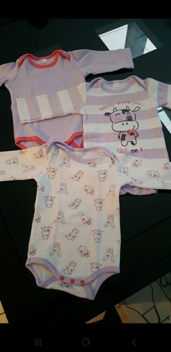 Lot de 3 bodies fille 👧