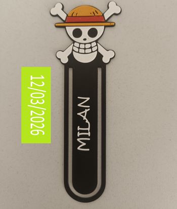 Marque-Page One Piece – Prénom Personnalisé