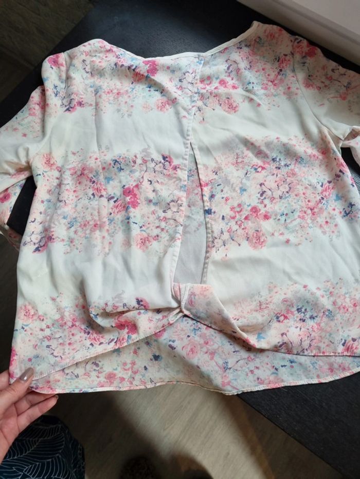 Blouse bershka taille S 33 dos ouvert - photo numéro 3