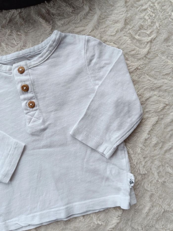 Polo chemise manches longues Garçon 1 mois Kiabi Eco conception 100% coton bio - photo numéro 4