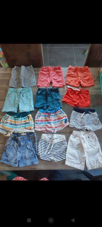 Lot 12 shorts 18 mois