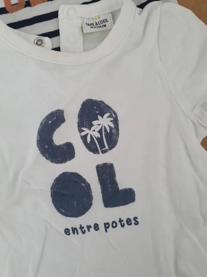 Lot t-shirts manches courtes 18 mois - photo numéro 5