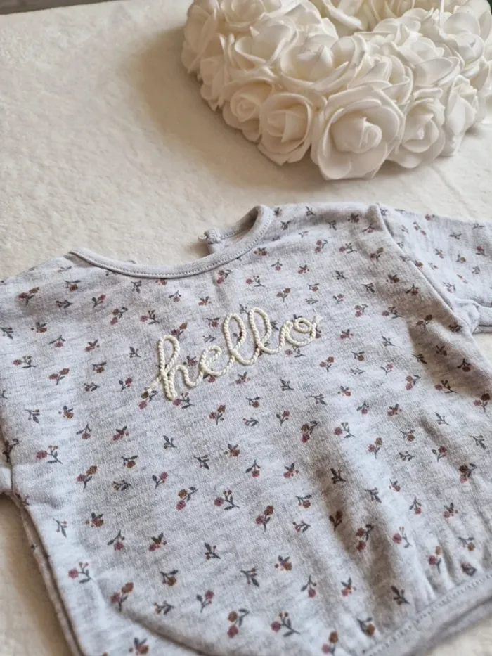 🐙 Sweat bébé floral bébé fille 🐙 - photo numéro 2
