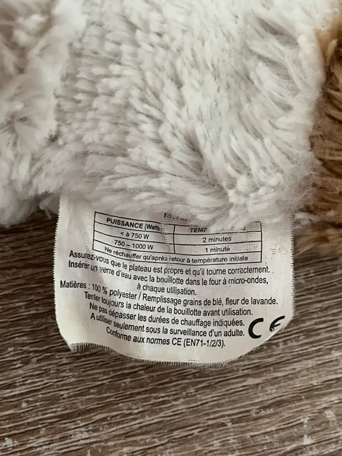 Peluche vache bouillotte micro-ondable 30 cm Pelucho - photo numéro 5