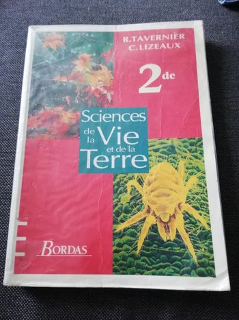 Sciences de la vie et de la Terre seconde