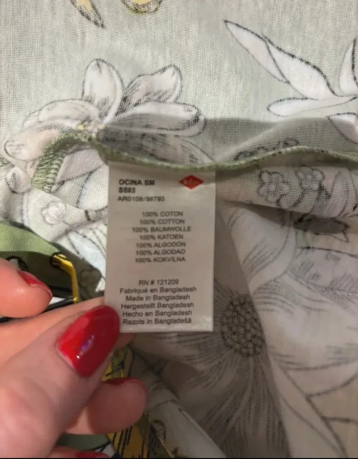 Débardeur fleuri Lee Cooper vert XL neuf - photo numéro 7