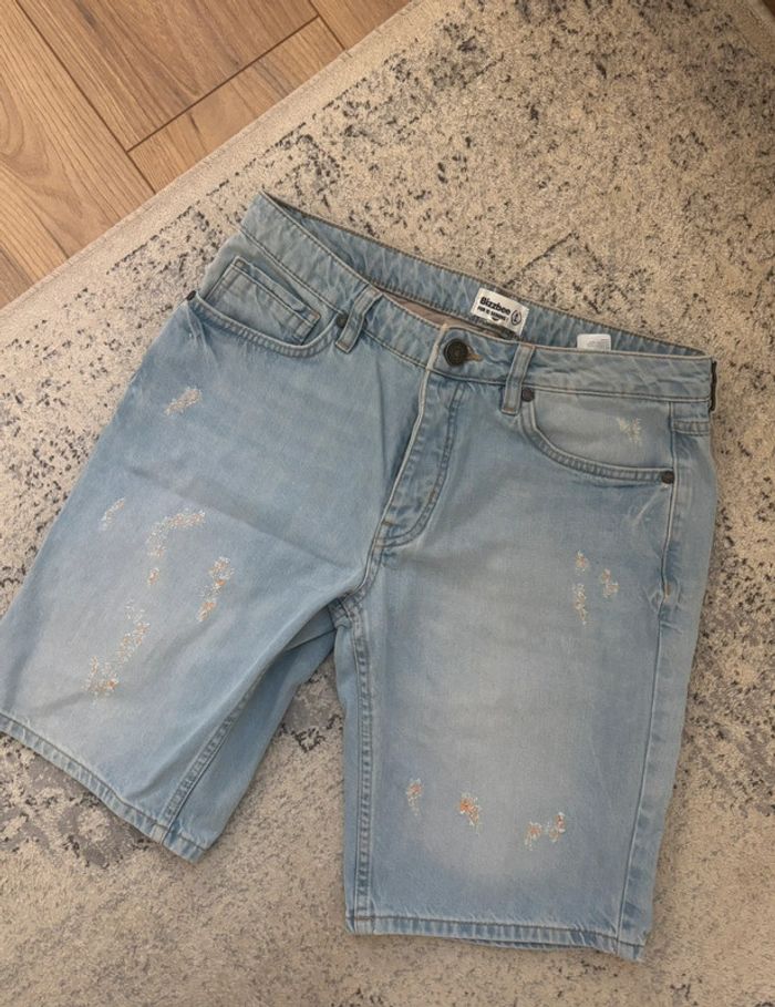 Short en jeans bleue clair Bizzbee homme taille M - FR38 - W28