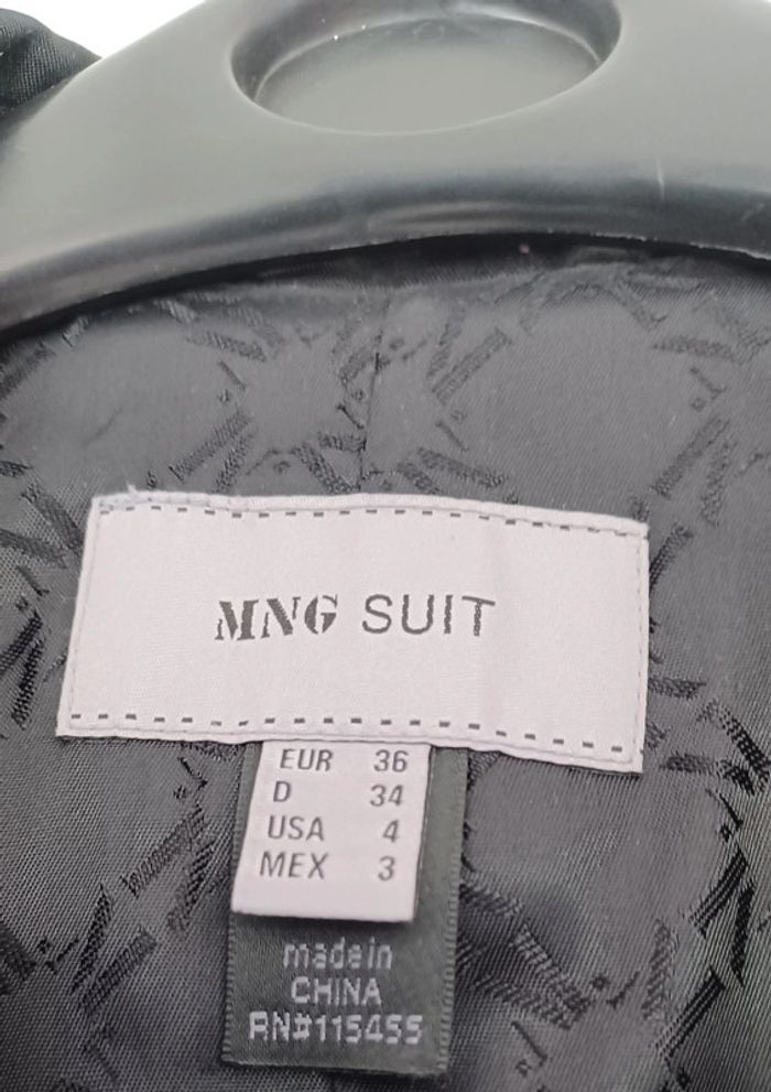 Veste blazer Mango noire - photo numéro 4