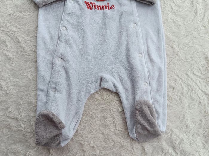 Pyjama grenouillère velours Garçon 3 mois Winnie l'ourson the pooh père noël Disney - photo numéro 4