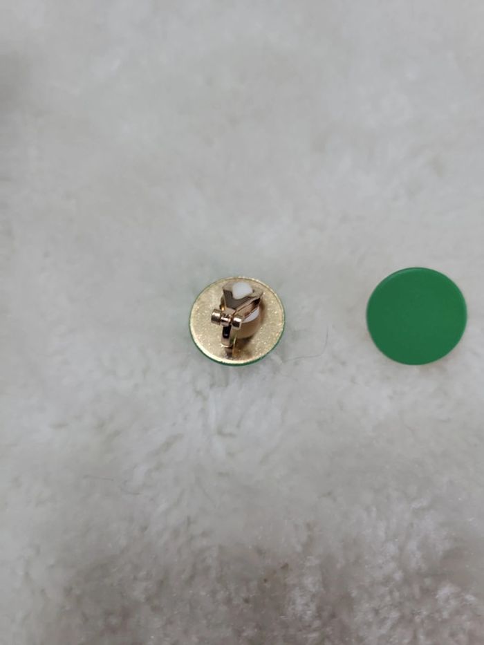 Clips rond vert menthe - photo numéro 3