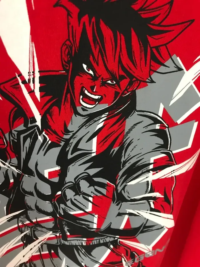 garçon t-shirt manches courtes kiabi 12 ans rouge xxs regular à motif - photo numéro 3