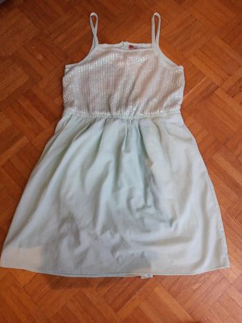 Robe vert pastel a sequin 10 ans